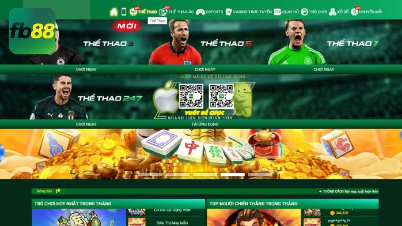 Kho game của Fb88 phong phú